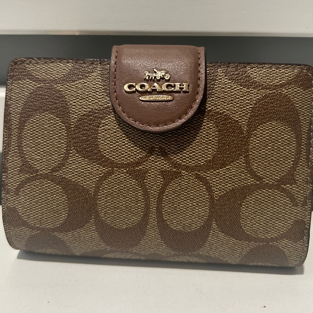 Coach Brown Monogram Wallet